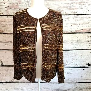 J Kara New York SzPM Sequin Jacket